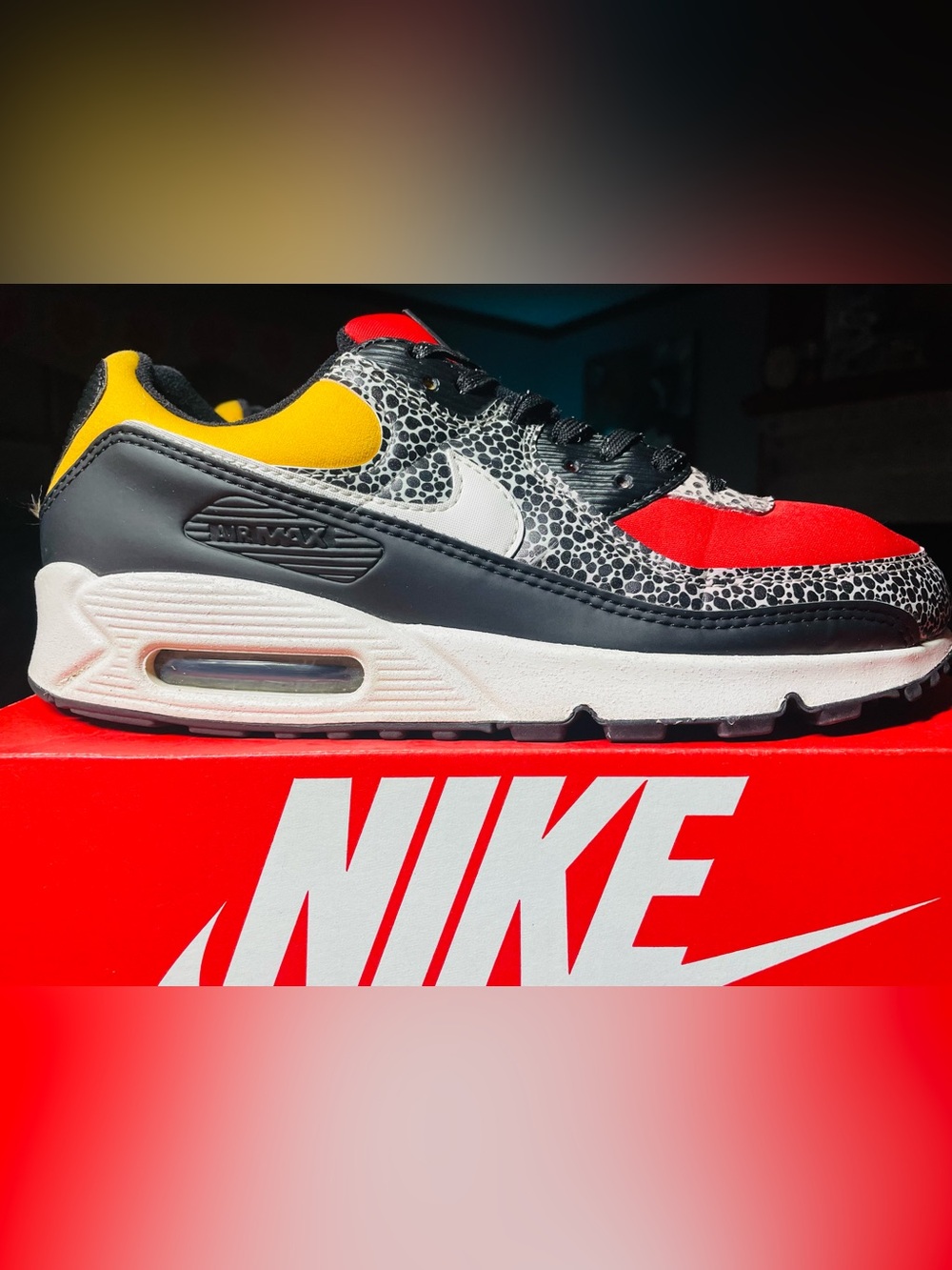 Nike Air Max 90 SE Safari Chile Red Pollen (Women's) 11W-9.5M
